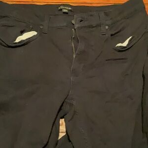 Banana Republic Black Cotton Slim Pants Sz. 34x34